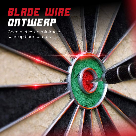 WINDSOR Dartbord - met Accessoires - Blade Wire - Sisal - Dartboard - Cavalier 6