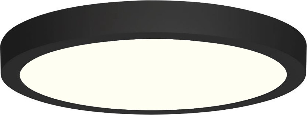 LED Downlight - 18W - Natuurlijk Wit 4200K - Mat Zwart - Opbouw - Rond - Aluminium - Ø225mm