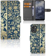 Foto hoesje Nokia G60 Telefoon Case Beige Flowers