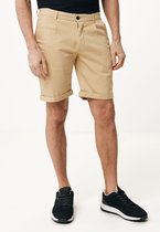 Chino Shorts With Roll Up Cuff Mannen - Zand - Maat 50