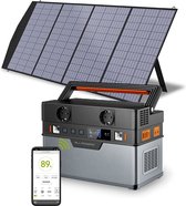 Allpowers Zonnepaneel Set – Met Solar Power Station – 78000mAh – 110/220V – Zonne Energie Generator – 18V Zonnepaneel – Opvouwbare Zonnepaneel – Uitstekende Kwaliteit