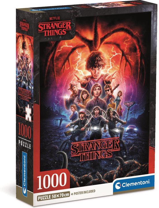 Clementoni - Puzzel - 1000 Stukjes - Stranger Things - Puzzel Voor Volwassenen