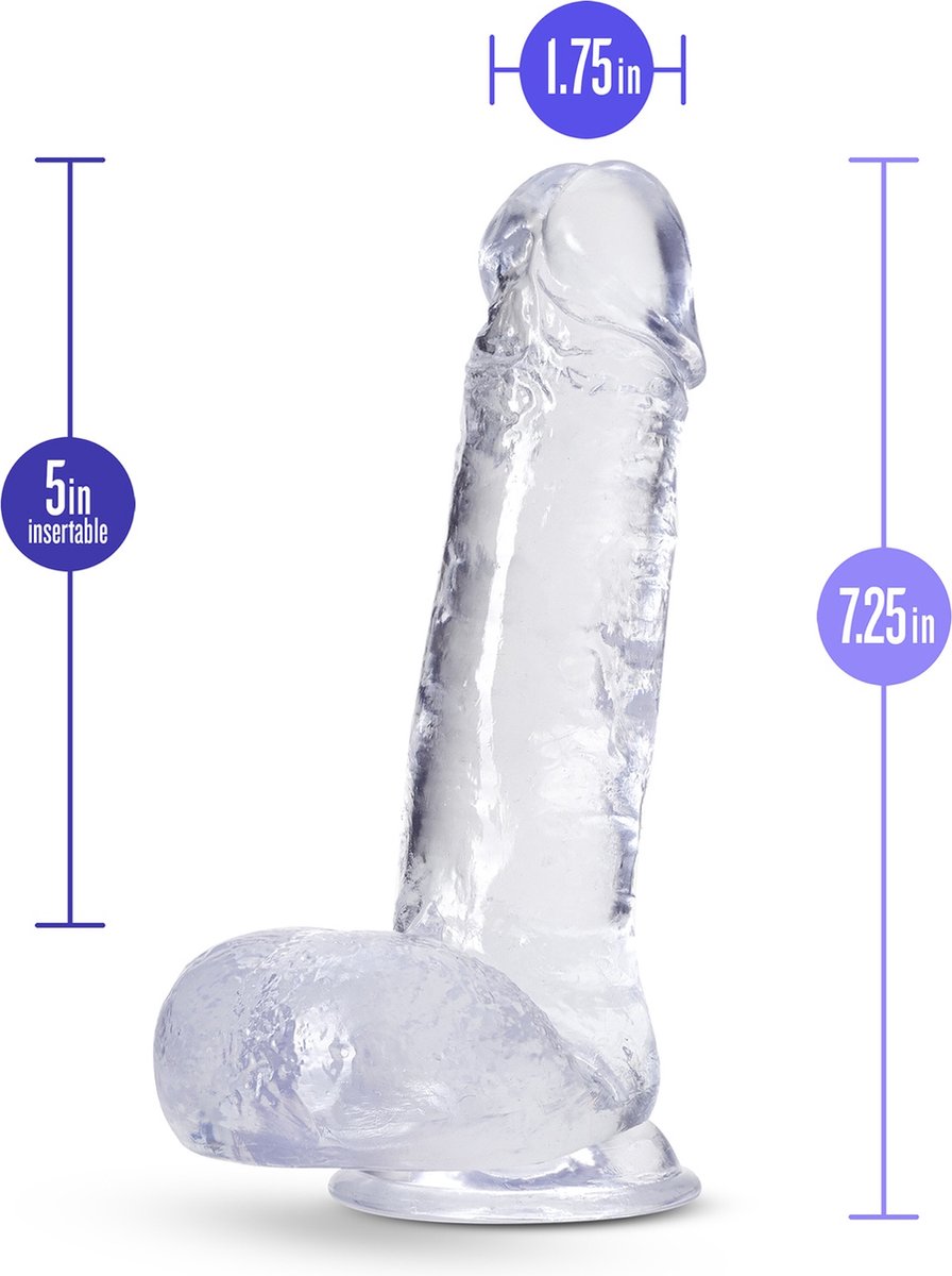 B Yours Plus - Rock n’ Roll Dildo - Transparant