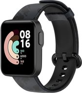 Siliconen Smartwatch bandje - Geschikt voor Camo grey Xiaomi Mi Watch Lite bandje - Strap-it Horlogeband / Polsband / Armband