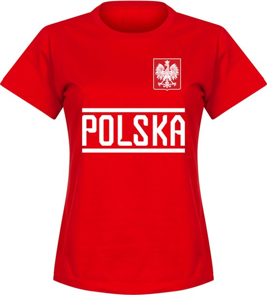 Polen Dames Team T-Shirt - Rood