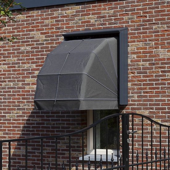 DQ-PP Staande trapset, 100 cm, zwart RAL 9005, verzinkt staal, daktrap
