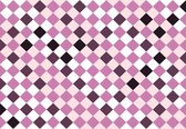 Fotobehang - Vlies Behang - Tegels in Paars Mozaiek - 416 x 254 cm