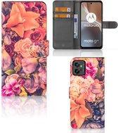 Flipcase Motorola Moto G32 Telefoon Hoesje Cadeau voor Moeder Bosje Bloemen