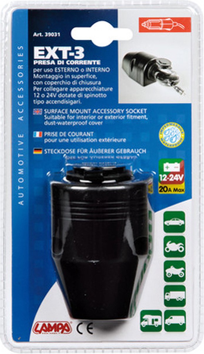 Goedkoopste Inbouwsocket 12/ 24 Volt