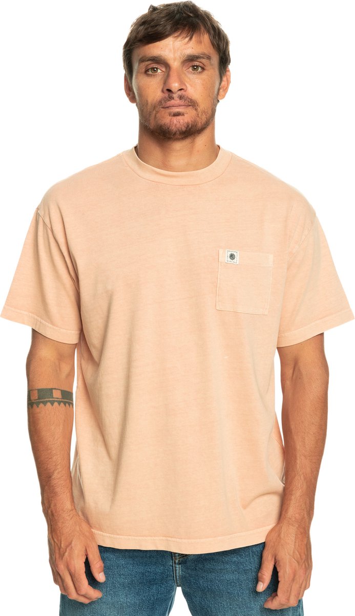 Quiksilver NATURALDYE M KTTP Heren T-shirt short Rood