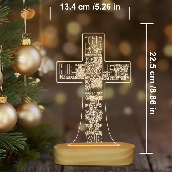 Veilleuse 3D en Bois Veilleuse LED de Noël，Cadeaux de Noël, Lampe