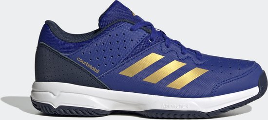 adidas Performance Court Stabil Schoenen - Kinderen - Blauw - 38