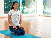 Shirt - Zero distractions - Wurban Wear | Grappig shirt | Yoga | Unisex tshirt | Meditatie | Yoga kleding | Yoga mat | Wit