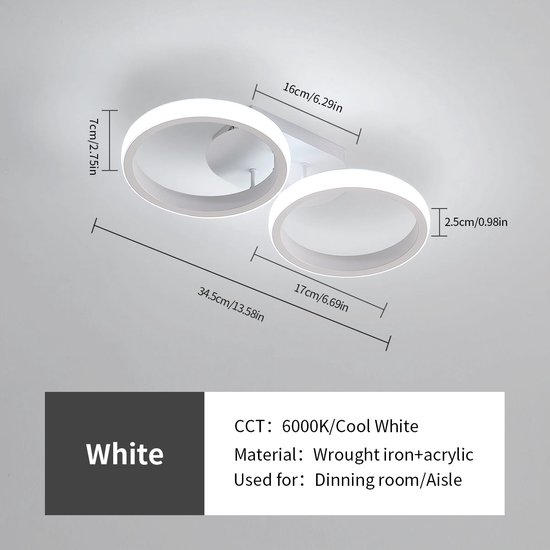 HOFTRONIC - Dimbare LED Plafondlamp - Plafonnière - Chroom - 25 Watt Ip65 Waterdicht Kleur Instelbaar 2600 Lumen Ik10 Stootveilig O38 Cm Geschikt Voor Badkamer Voor Binnen En Buiten 3 Jaar Garantie