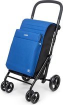 Bol.com Carlett URBAN Family LETT470 Cooler Boodschappentrolley - Koelvak - 4 wielen - Opvouwbaar - 62 - Blauw aanbieding