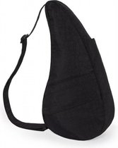 Healthy Back Bag Textured Nylon met Ipad vak Black Medium 6304-BK