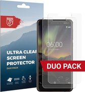 Rosso Nokia 6 (2018) Ultra Clear Screen Protector Duo Pack