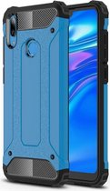 Huawei Y7 (2019) Hybride Armor Hoesje Blauw