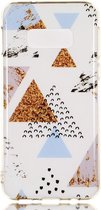 Samsung Galaxy S10E TPU Back Cover met Marmer Print Driehoekken