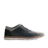 Travelin Kempsey - Sportieve Leren Heren Sneaker - Blauw - Maat 40