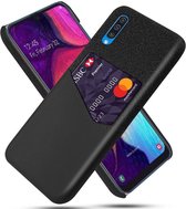 Samsung Galaxy A50 Hoesje Back Cover met Kaarthouder Zwart