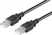 USB naar USB kabel - USB2.0 - tot 0,5A / zwart - 5 meter