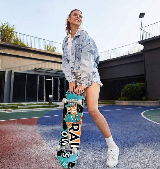 Deskorolka WeSkate Skateboard 79x20cm - B088FQKV8Q Klasa A
