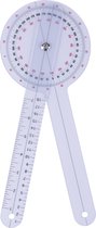 Goniometer 30cm - 0° tot 360° per 1° gradenboog - hoekmeter - geneeskunde - lichamelijk onderzoek - meetinstrument bewegingsonderzoek
