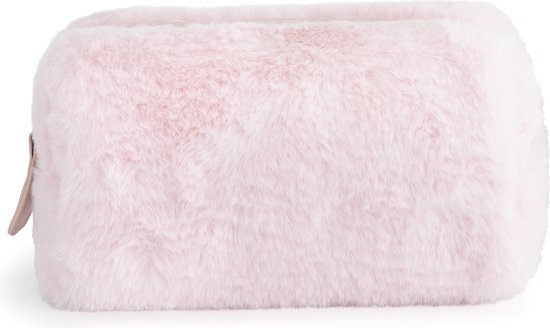 Cliqglow Pink Fluffy Makeup Bag So