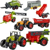 SunQ Toys - Farm Set - Véhicules agricoles - Tracteurs - 6 pièces - 3 pièces dans l'emballage