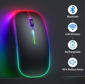 Draadloze Muis - Stil - RGB - Bluetooth - Zwart