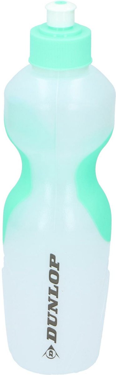 Dunlop bidon - 650 ml - wit/groen - kunststof - drinkfles/sportfles
