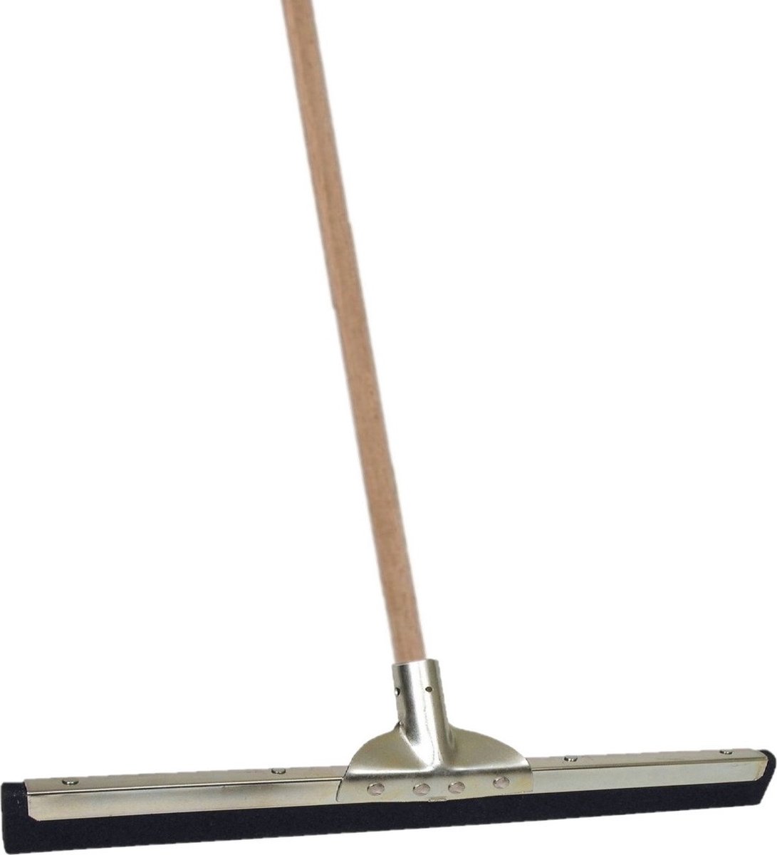 Goedkoopste Betra Vloertrekker/douchetrekker - voor water metaal/rubber 55 cm - met houten steel 130 cm