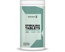 Body & Fit Superfoods - Pure Spirulina Tabletten - 500 mg Spirulina per Tablet - 500 tabletten - 500 stuks