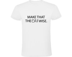 Make that the cat wise Heren T-shirt | poes | huisdier | dierendag | spreekwoord | gezegden