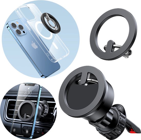 Magneto Plus Universele Magneet Telefoonhouder voor in de Auto - Sterke Magnetische