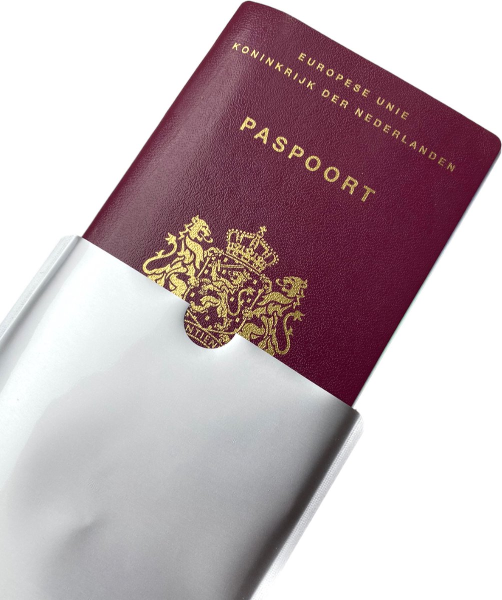 Paspoorthoezen 5 stuks, doorzichtige plastic paspoortbeschermer