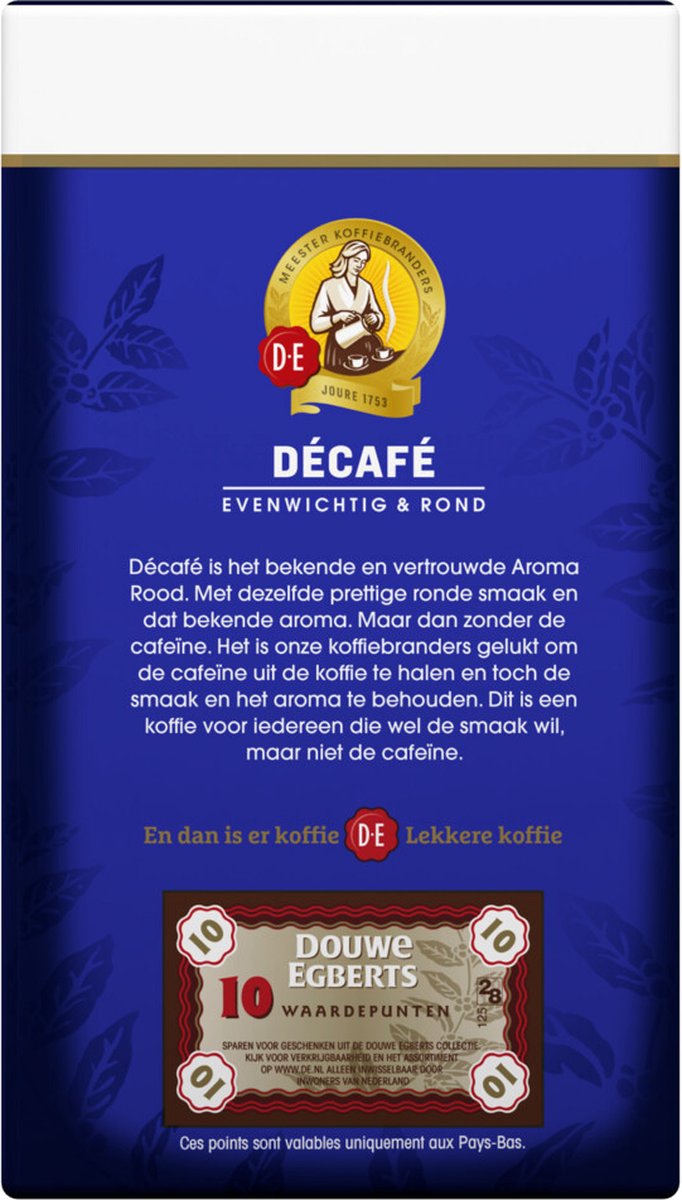 Jacobs Douwe Egberts BE Douwe Egberts Koffie Decafe 250 gr thumbnail 4