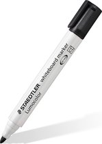 STAEDTLER Lumocolor whiteboard marker 351 met ronde punt - Zwart