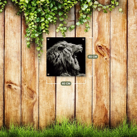 Affiche jardin Gards - 40x40 cm - Toile jardin - Décoration de jardin - Décoration murale extérieur - Tableau jardin