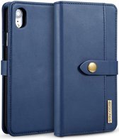 Apple iPhone XR Leren 2-in-1 Bookcase en Back Cover Hoesje Blauw