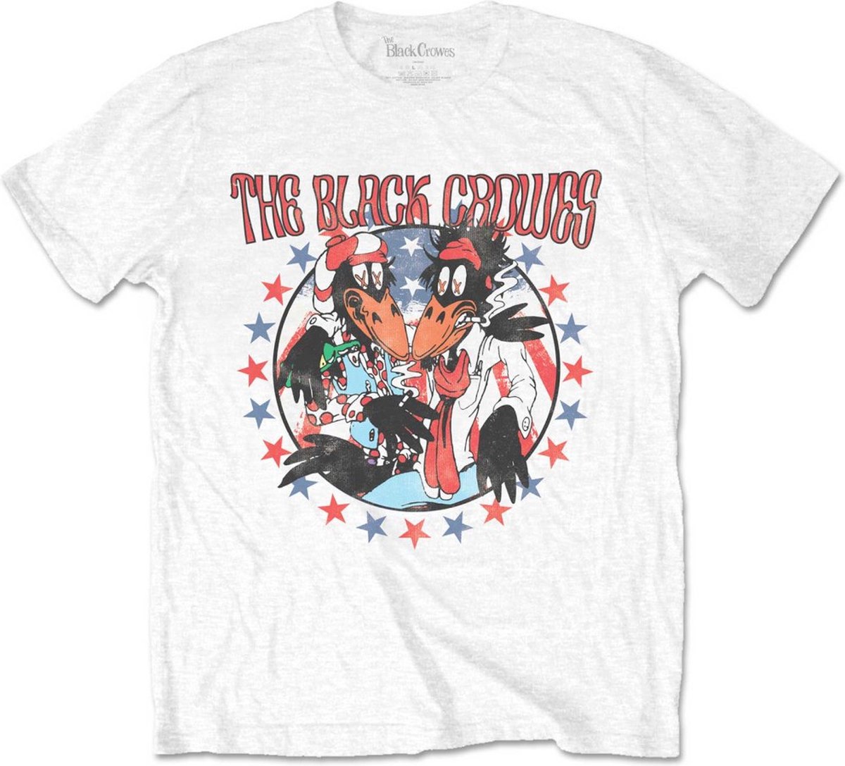 The Black Crowes - Americana Heren T-shirt - M - Wit