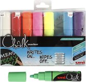 Chalk Marker. diverse kleuren. lijndikte 8 mm. 8 stuk/ 1 doos