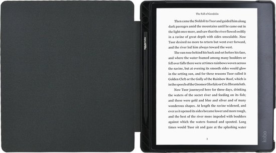 Goodline® - Hoesje geschikt voor de Kobo Elipsa 2E (10,3") N605 - Hard Cover / Slimfit Hoes / Sleepcover - Zwart van Merkloos — afbeelding 5