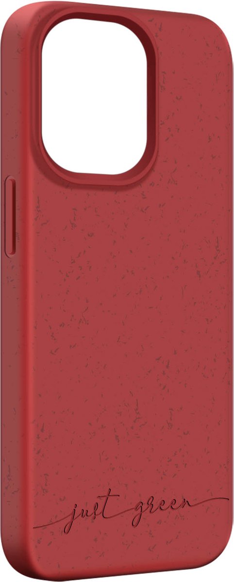 Hoes iPhone 14 Pro Max Recyclebaar Biologisch afbreekbaar Just Green Rood
