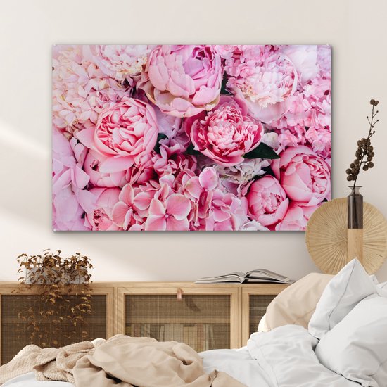 MuchoWow® Peinture sur Verre - Fleurs - Rose - Roses - 90x60 cm - Peintures sur Verre Peintures - Photo sur Glas