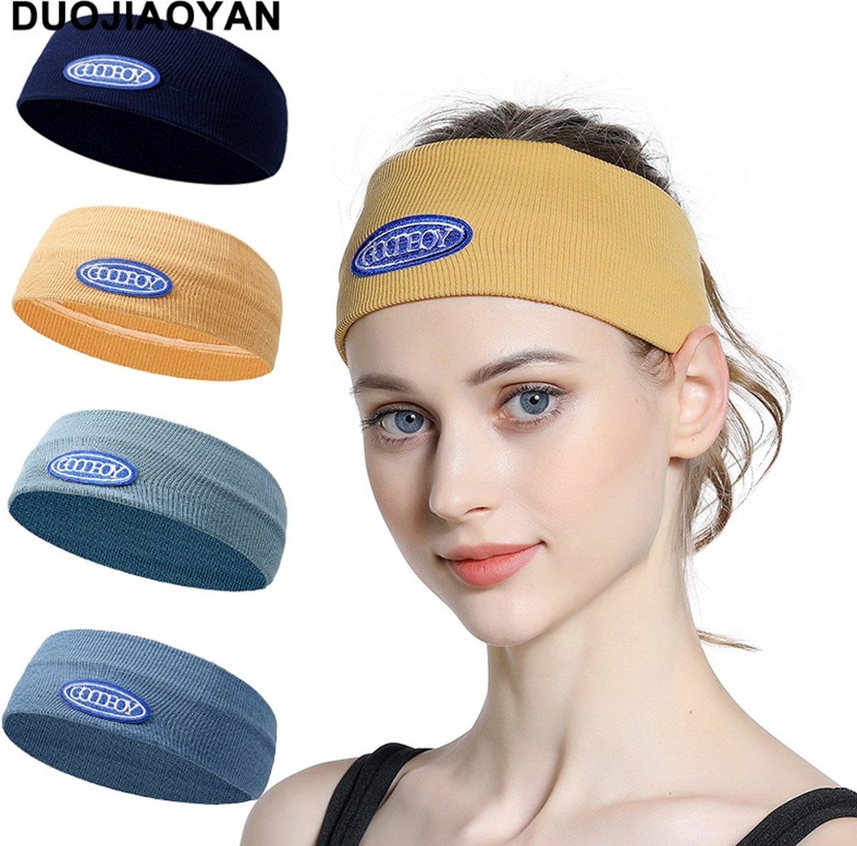 Vrouwen Hoofdband Vintage Afdrukken Elastische Headwrap Mode Sport Running Yoga Oefening Haarband Zachte Zweetband Haar Accessoires