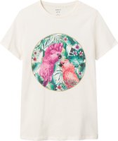 Name it t-shirt meisjes - ecru - NKFhilde - maat 116