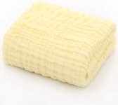 Babytje - Baby deken-mousseline, hydrofile 100%cotton , 6lyers geel