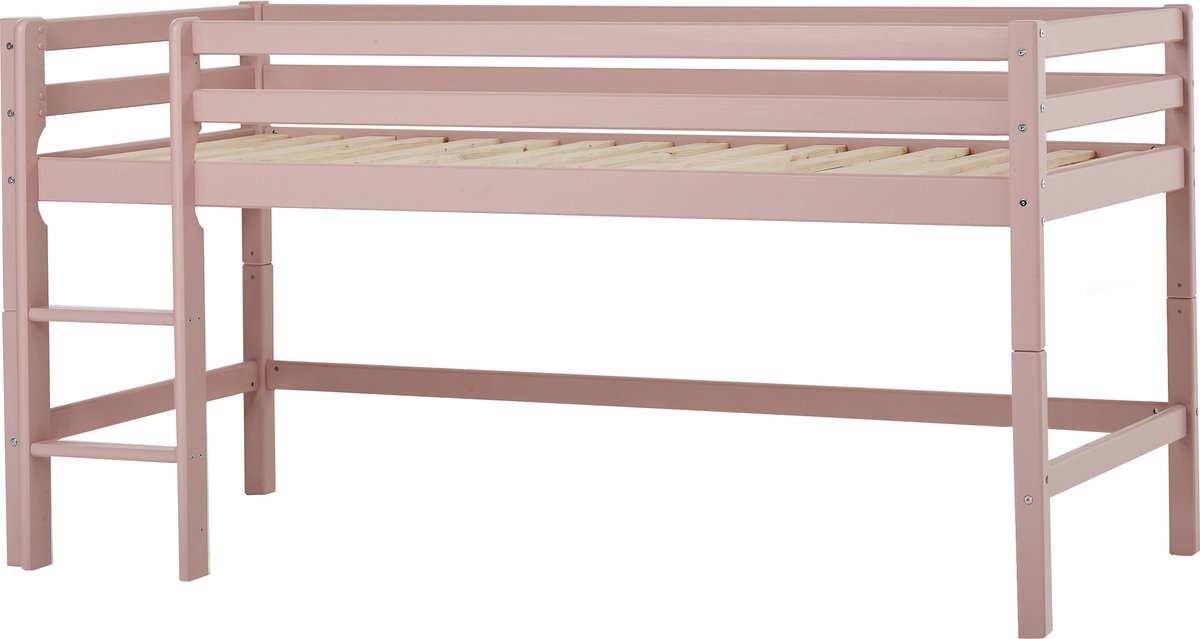 Hoppekids ECO Dream My Color halfhoogslaper 90x200cm, Bleekroze